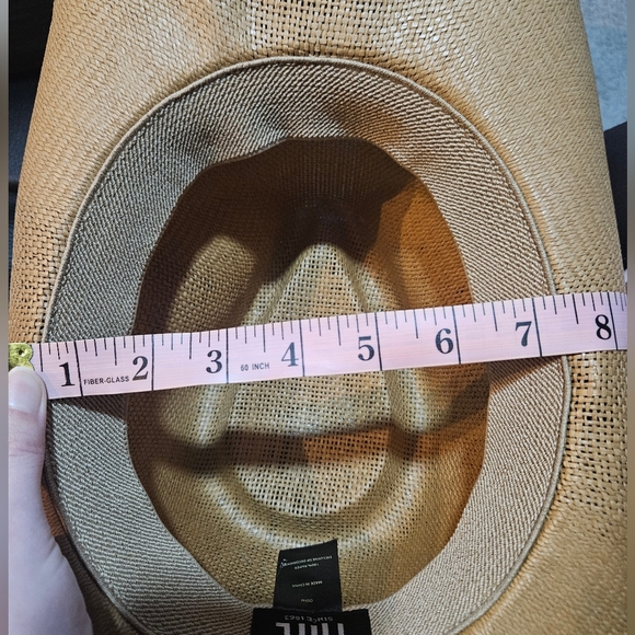 FRYE Straw Cowboy Hat NWT - Picture 7 of 8